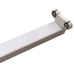 Φωτιστικό Διπλό Μεταλλικό Slim για led Tube 2χ1.20m