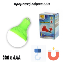 Κρεμαστή Λάμπα led Πράσινη