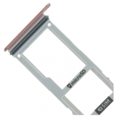 Γνήσιο Original Samsung Galaxy A3 A320F 2017 Sim Card Tray Micro SD Tray Θήκη κάρτας Pink GH98-40983D