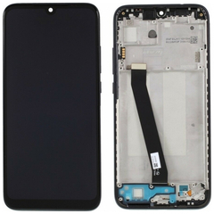 HQ OEM Xiaomi Redmi 7, Redmi7 Lcd Screen Display Οθόνη + Touch Screen Digitizer Μηχανισμός Αφής + Frame Πλαίσιο Σασί  Black Μαύρο (Premium A+)
