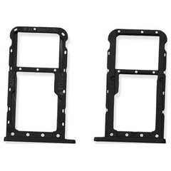 Original Γνήσιο Huawei P20 Lite Sim Card Tray Micro SD Tray Θήκη κάρτας Black 51661HKK