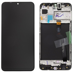 Γνήσια Original Samsung Galaxy M10 (SM-M105F) PLS TFT Οθόνη LCD Display Screen + Touch Screen DIgitizer Μηχανισμός Αφής + Frame Πλαίσιο GH82-18685A Black (Service Pack)