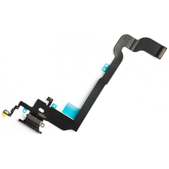 OEM HQ Apple Iphone X, IphoneX Usb Lightening Dock Charger Port Flex Καλωδιοταινία Κονέκτορα Φόρτισης + Mic Μικρόφωνο Μαύρο Black