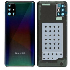 Γνήσια Original Samsung Galaxy A51 2019 (SM-A515F) Rear Back Battery Cover, Πίσω Καπάκι Μπαταρίας Black GH82-21653B (Service Pack By Samsung)