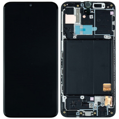 Γνήσια Original Samsung Galaxy A41 2020 (SM-A415F) Super AMOLED Οθόνη LCD Display Screen + Touch Screen DIgitizer Μηχανισμός Αφής Black GH82-22860A (Service Pack By Samsung)