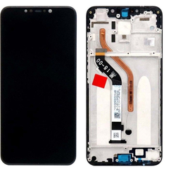 OEM HQ Xiaomi Pocophone F1 Lcd Display Assembly Screen Οθόνη + Touch Screen Digitizer Μηχανισμός Αφής + Frame Σασι Πλαίσιο Μαύρο Black (Grade AAA+++)