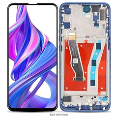HQ OEM Huawei P Smart Z 2019, Psmartz 2019, (STK-LX1 STK-L22), Lcd Screen Display Οθόνη + Touch Screen Digitizer Μηχανισμός Αφής + Πλαίσιο Frame Bezel Blue (Grade AAA+++)