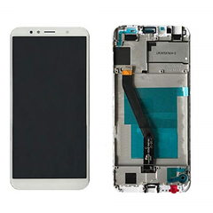 OEM HQ Huawei Y6 2018, ATU-L11 / ATU-L21 / ATU-L22 / ATU-LX3 LCD Display Screen Οθόνη + Touch Screen Digitizer Μηχανισμός Αφής Touch Screen Digitizer+ Frame Πλαισιο WHITE