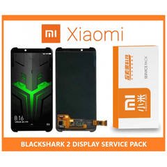 Γνήσια Original Xiaomi BlackShark 2 AMOLED LCD DISPLAY SCREEN ΟΘΟΝΗ + TOUCH SCREEN DIGITIZER ΜΗΧΑΝΙΣΜΟΣ ΑΦΗΣ BLACK (SERVICE PACK BY XIAOMI)