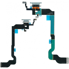 OEM HQ Apple Iphone X , IphoneX Charging Dock Connector Lightning Flex Καλωδιοταινία Κονέκτορα Φόρτισης Γκρι Grey White (Grade AAA+++)