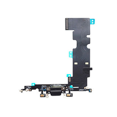 HQ OEM Συμβατό Με Apple Iphone 8 Plus, Iphone8 Plus Charging Dock Connector Flex Sub Board, Καλωδιοταινία Υπό Πλακέτα Φόρτισης + Microphone Μικρόφωνο​ Black (Premium A+)