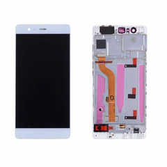OEM HQ Huawei P9 EVA-L09 EVA-L19 Οθόνη LCD Display + Touch Screen Digitizer Assembly Μηχανισμός Αφής + Πλαίσιο Frame White