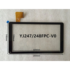 OEM HQ Universal Tablet 10.1'' Digitizer Touch Screen Digitizer Μηχανισμός Οθόνη Αφής YJ247/248FPC-V1 estar mid1228 Black