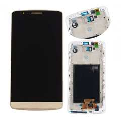 OEM HQ LG G3 D855 D850 LCD Display Screen Οθόνη + Touch Screen Digitizer Μηχανισμός Αφής + Frame Πλαίσιο Gold