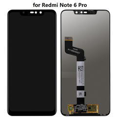 OEM HQ Xiaomi Redmi Note 6, Note 6 Pro Lcd Screen Display Οθόνη + Touch Screen Digitizer Μηχανισμός Αφής Black Μαύρο Premium Quality (Grade AAA+++)