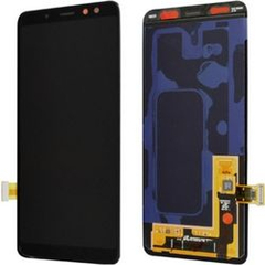 Γνήσια Original Samsung Galaxy A8 2018 SM-A530F A530 Lcd Display Screen Οθόνη + Touch Screen Digitizer Μηχανισμός Αφής Black GH97-21406A