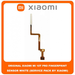 Original Γνήσιο Xiaomi Mi 10T 5G (M2007J3SY) , Mi10T Pro (M2007J3SG, M2007J3SP, M2007J3SI) Fingerprint Flex Sensor Καλωδιοταινία Αισθητήρας Δακτυλικού Αποτυπώματος White Άσπρο (Service Pack By Xiaomi)