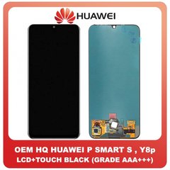 OEM HQ Huawei P Smart S PSmart S (AQM-LX1) Y8p (AQM-LX1) OLED LCD Display Assembly Screen Οθόνη + Touch Screen DIgitizer Μηχανισμός Αφής Black Μαύρο (Grade AAA+++)