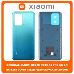 Original Γνήσιο Xiaomi Redmi Note 10 Pro 5G CN , Redmi Note10 Pro 5G CN (China Version) Rear Back Battery Cover Πίσω Κάλυμμα Καπάκι Πλάτη Μπαταρίας Green Πράσινο (Service Pack By Xiaomi)