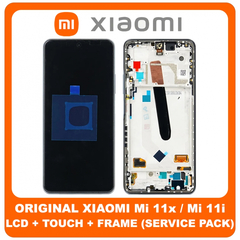 Γνήσιο Original Xiaomi Mi 11X , Mi11X, Mi11i, Mi 11i (M2012K11AI, M2012K11G), Poco F3 (M2012K11AG) ​ LCD Display Assembly Screen Οθόνη + Touch Screen Digitizer Μηχανισμός Αφής + Frame Bezel Πλαίσιο Blue Μπλέ 5600040K1100 (Service Pack By Xiaomi)