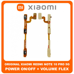 Γνήσια Original Xiaomi Redmi Note 10 Pro 5G, Power ON / OFF Volume Flex Cable Button Καλωδιοταινία Κουμπιών Έντασης Εκκίνησης (Service Pack By Xiaomi)