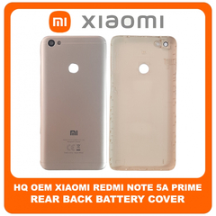 HQ OEM Συμβατό Για Xiaomi Redmi Note 5A Prime, Rear Back Battery Cover Πίσω Κάλυμμα Καπάκι Πλάτη Μπαταρίας Gold Χρυσό (Premium A+​)