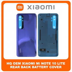 HQ OEM Συμβατό Για Xiaomi Mi Note 10 Lite, Mi Note10 Lite (M2002F4LG, M1910F4G) Rear Back Battery Cover Πίσω Κάλυμμα Καπάκι Πλάτη Μπαταρίας Purple Μωβ (Premium A+​)