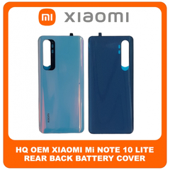 HQ OEM Συμβατό Για Xiaomi Mi Note 10 Lite (M2002F4LG, M1910F4G) Rear Back Battery Cover Πίσω Κάλυμμα Καπάκι Πλάτη Μπαταρίας White Άσπρο (Premium A+)