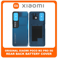 Γνήσια Original Xiaomi Poco M3 Pro 5G, Poco M3Pro (M2103K19PG, M2103K19PI), Rear Back Battery Cover Πίσω Κάλυμμα Καπάκι Πλάτη Μπαταρίας Cool Blue Μπλε 550500012N9X (Service Pack By Xiaomi)