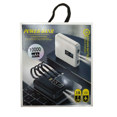 Powerbank 4 in 1 - s-341 - 10.000mah - 884485 - White