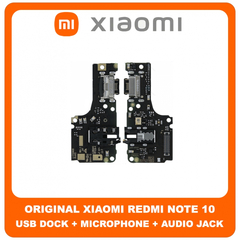 Γνήσια Original Xiaomi Redmi Note 10, Redmi Note10 (M2101K7AI, M2101K7AG) USB Type-C Charging Dock Connector Flex Sub Board, Καλωδιοταινία Υπό Πλακέτα Φόρτισης + Microphone Μικρόφωνο + Audio Jack Θύρα Ακουστικών 5600010K7A00 (Service Pack By Xiaomi)