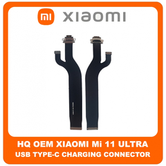 HQ OEM Συμβατό Για Xiaomi Mi 11 Ultra, Mi11 ULTRA (M2102K1G, M2102K1C) USB Type-C Charging Connector Flex Cable Καλωδιοταινία Θύρας Φόρτισης (Premium A+​)
