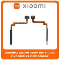 Γνήσια Original Xiaomi Redmi Note 10 5G, Redmi Note10 5G (M2103K19G, M2103K19C) Fingerprint Flex Sensor Αισθητήρας Δακτυλικού Αποτυπώματος Nighttime Blue Μπλε 49020000129X​ (Service Pack By Xiaomi)