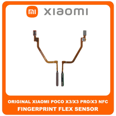 Γνήσια Original Xiaomi Poco X3 (MZB07Z0IN), Poco X3 Pro (M2102J20SG), Poco X3 NFC (M2007J20CG) Fingerprint Flex Sensor Αισθητήρας Δακτυλικού Αποτυπώματος Metal Bronze (Service Pack By Xiaomi)