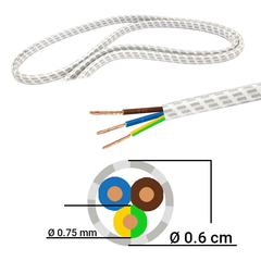 Καλώδιο Υφασμάτινο Συστήματος Σιδερώματος  3x0.75mm