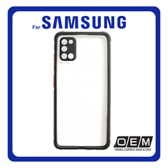 Θήκη Πλάτης - Back Cover, Silicone Σιλικόνη Defender Hybrid TPU Black Μαύρο For Samsung A21S