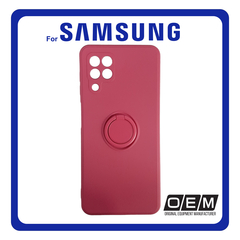 Θήκη Πλάτης - Back Cover, Silicone Σιλικόνη Finger Grip TPU Hawthorn Red Κόκκινο For Samsung A22 4G