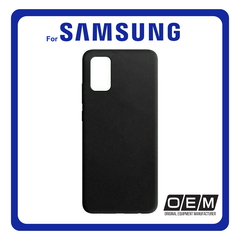 Θήκη Πλάτης - Back Cover, Silicone Σιλικόνη Matt Black Μαύρο For Samsung A02S/F02S/M02S
