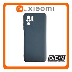 Θήκη Πλάτης - Back Cover, Silicone Σιλικόνη Matt TPU Dark Blue Μπλε For Xiaomi Redmi Note 10 4G/Note10S