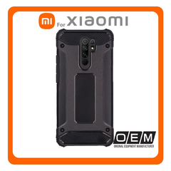Θήκη Πλάτης - Back Cover, Silicone Σιλικόνη Hybrid TPU Carbon Black Μαύρο For Xiaomi Redmi 9