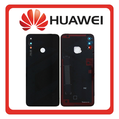 HQ OEM Συμβατό Για Huawei P Smart+, P Smart Plus (POT-LX1T) Rear Back Battery Cover Πίσω Κάλυμμα Καπάκι Πλάτη Μπαταρίας + Camera Lens Τζαμάκι Κάμερας Midnight Black Μαύρο (Grade AAA+++)