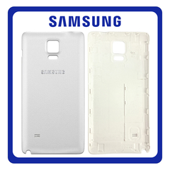 HQ OEM Συμβατό Για Samsung Galaxy Note 4 (SM-N910C, SM-N910S) Rear Back Battery Cover Πίσω Κάλυμμα Καπάκι Πλάτη Μπαταρίας White Άσπρο (Grade AAA+++)