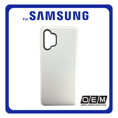 Θήκη Πλάτης - Back Cover, Silicone Σιλικόνη Defender Smooth TPU Silver Ασημί For Samsung A32 4G