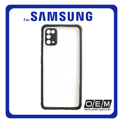 Θήκη Πλάτης - Back Cover, Silicone Σιλικόνη Defender Hybrid TPU Black Μαύρο For Samsung A02S