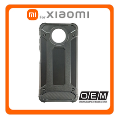 Θήκη Πλάτης - Back Cover, Silicone Σιλικόνη Armor Carbon Hybrid TPU Black Μαύρο For Xiaomi Redmi Note 9T