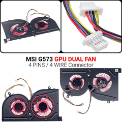 Ανεμιστηράκι msi Gs73 gpu Dual fan