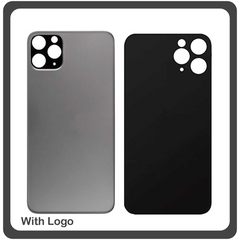 OEM HQ for Apple Iphone 11 Pro Max, Iphone11 Pro Max (A2218, A2161, A2220) Rear Back Battery Cover with Camera Big Hole Πίσω Κάλυμμα Πλάτη Καπάκι Μπαταρίας Black Μαύρο (Premium A+)