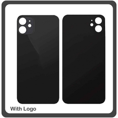 OEM HQ for Apple Iphone 11 , Iphone11 (A2221, A2111, A2223) Rear Back Battery Cover with Camera Big Hole Πίσω Κάλυμμα Πλάτη Καπάκι Μπαταρίας Black Μαύρο (Premium A+)