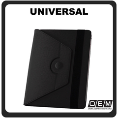 Θήκη Book Universal, Leather Δερματίνη For Tablets 7-8" Flip Black-Gray