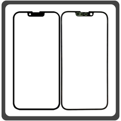 HQ OEM Συμβατό Με Apple iPhone 14 Plus (A2886, A2632, A2885) Premium Aftermarket Front Glass For Refurbished Μπροστινό Τζαμάκι Για Ανακατασκευή Black Μαύρο (Premium A+​)